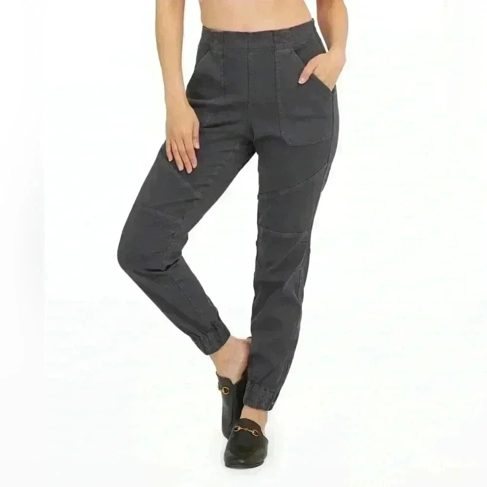 Spanx Stretch Twill Slim-Fit Jogger gray size XS